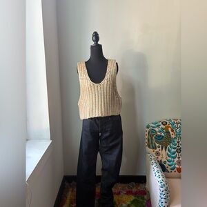 Free People Multi Color Knit Tank Top